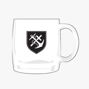 MUG - 13 OZ GLASS ETCHED CREST